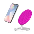 QI Wireless Charger For iPhone 13/12 Samsung Galaxy S22 Ultra, Pink Little Dots