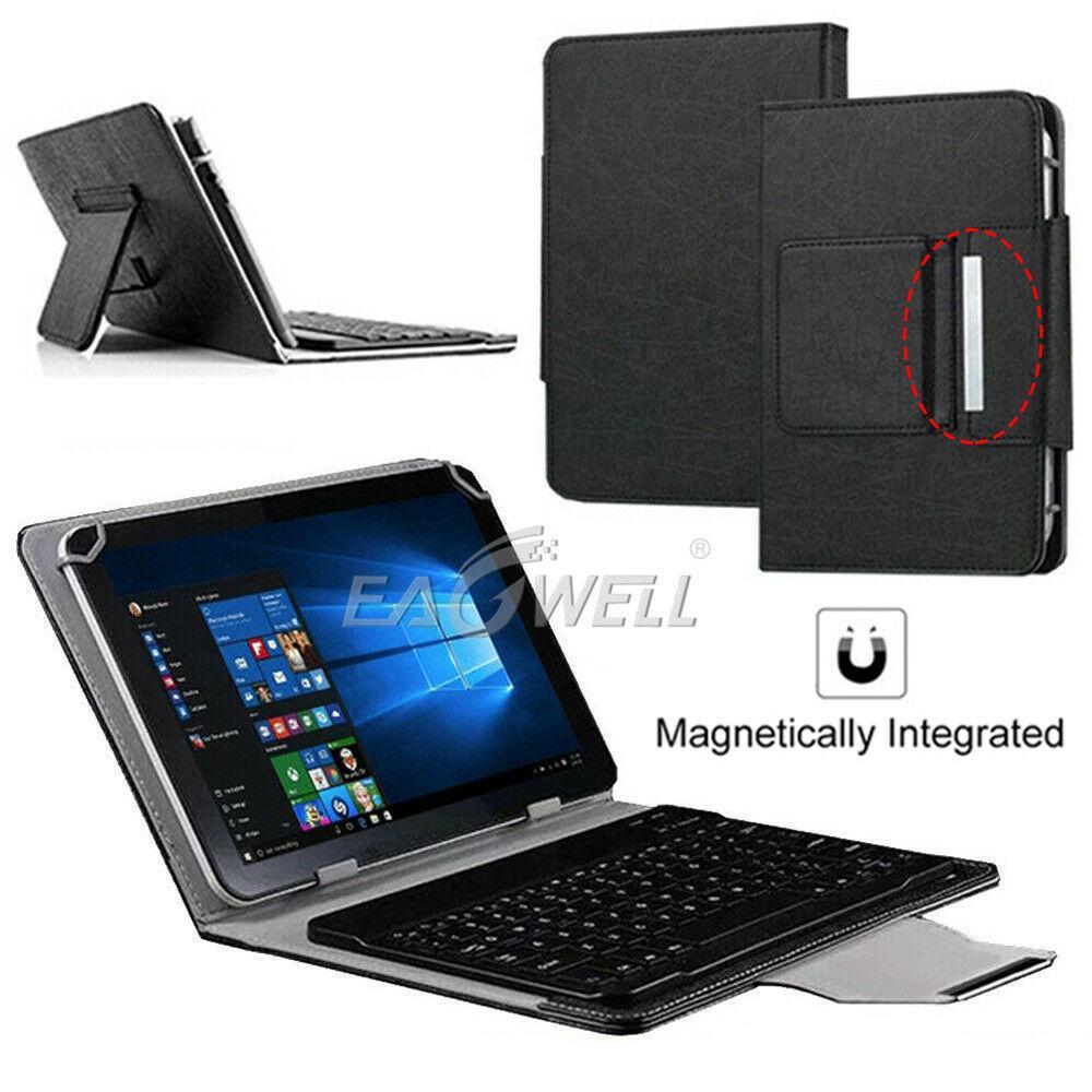 For Samsung Galaxy Tab A 8.0 2019 T290 Tablet Stand Case Bluetooth Keyboard Cover-Black