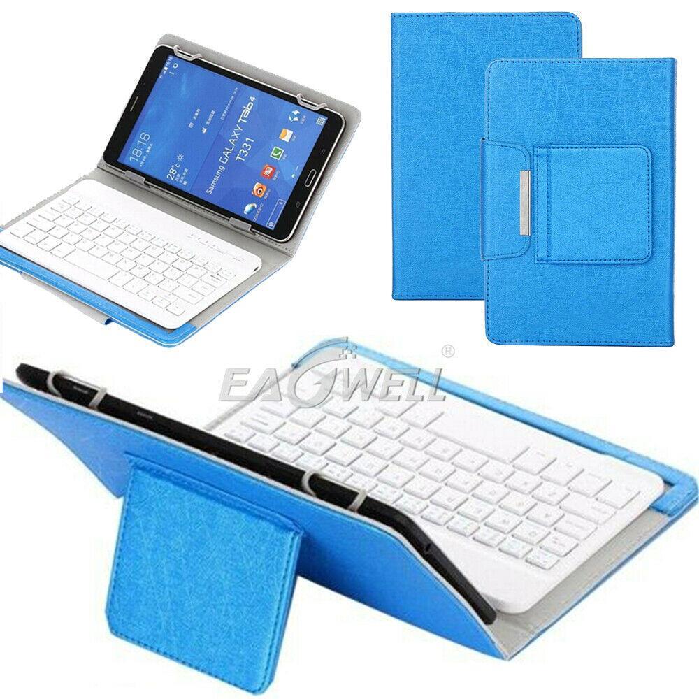For Samsung Galaxy Tab A 10.1 T580 T585 Tablet Stand Case Bluetooth Keyboard Cover-Blue