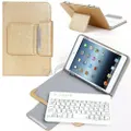 For Samsung Galaxy Tab A 8.0 T350 SM T355Y Tablet Stand Case Bluetooth Keyboard Cover-Gold