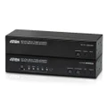 Aten USB Dual VGA Cat 5 KVM Extender with Deskew extends up to 1280 x 1024 300m and 1920 x 1200 60Hz 150 m extends RS232 and audio