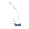 mbeat actiVIVA LED Desk Lamp with Bluetooth Speaker - 12V 1.5A 5W LED illumination Switches Warm Cool Modes Rubberized Flexible Neck Touch Sensi