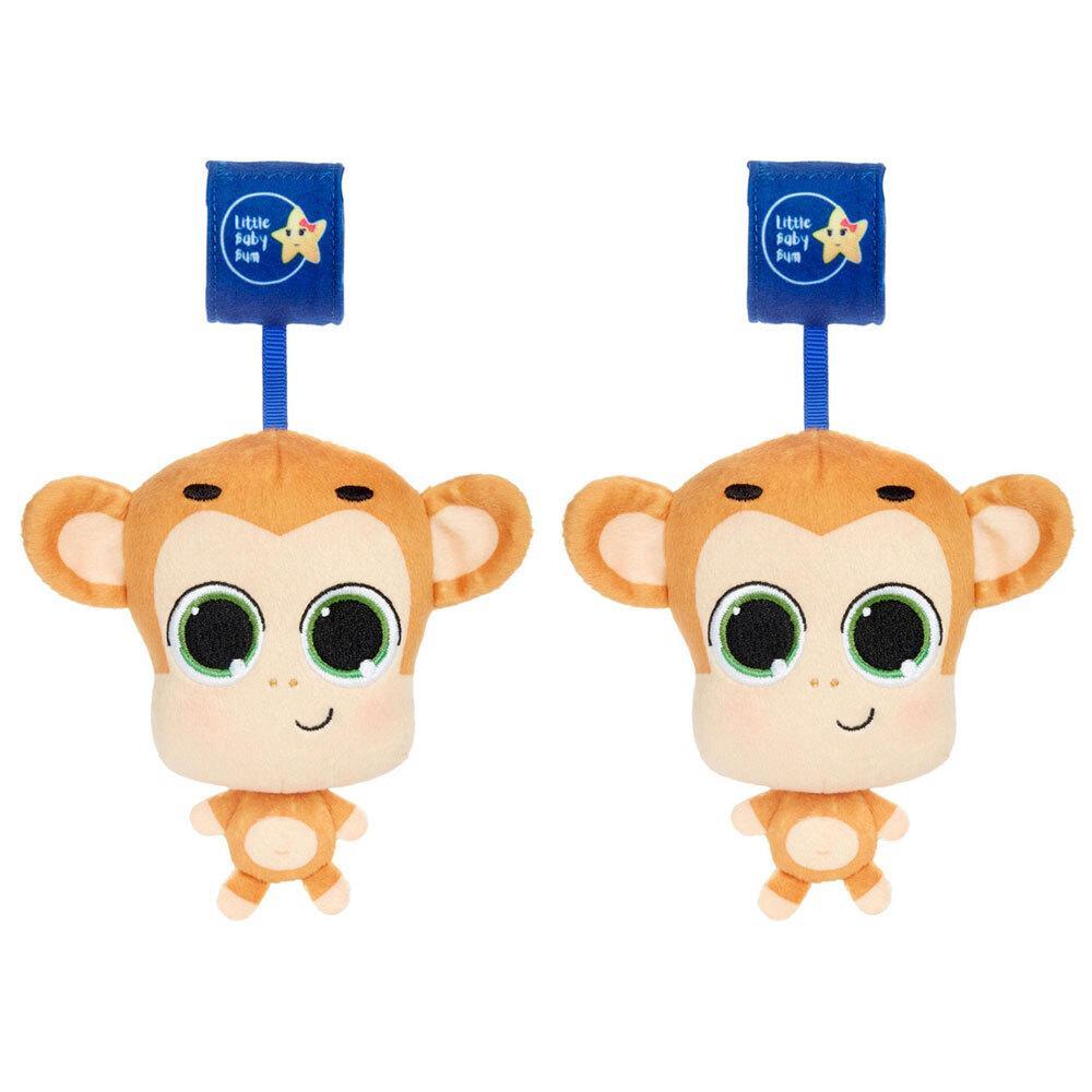 2PK Little Tikes Musical Minis Baby 6m+ Toy for Car Seat/Stroller Mac the Monkey