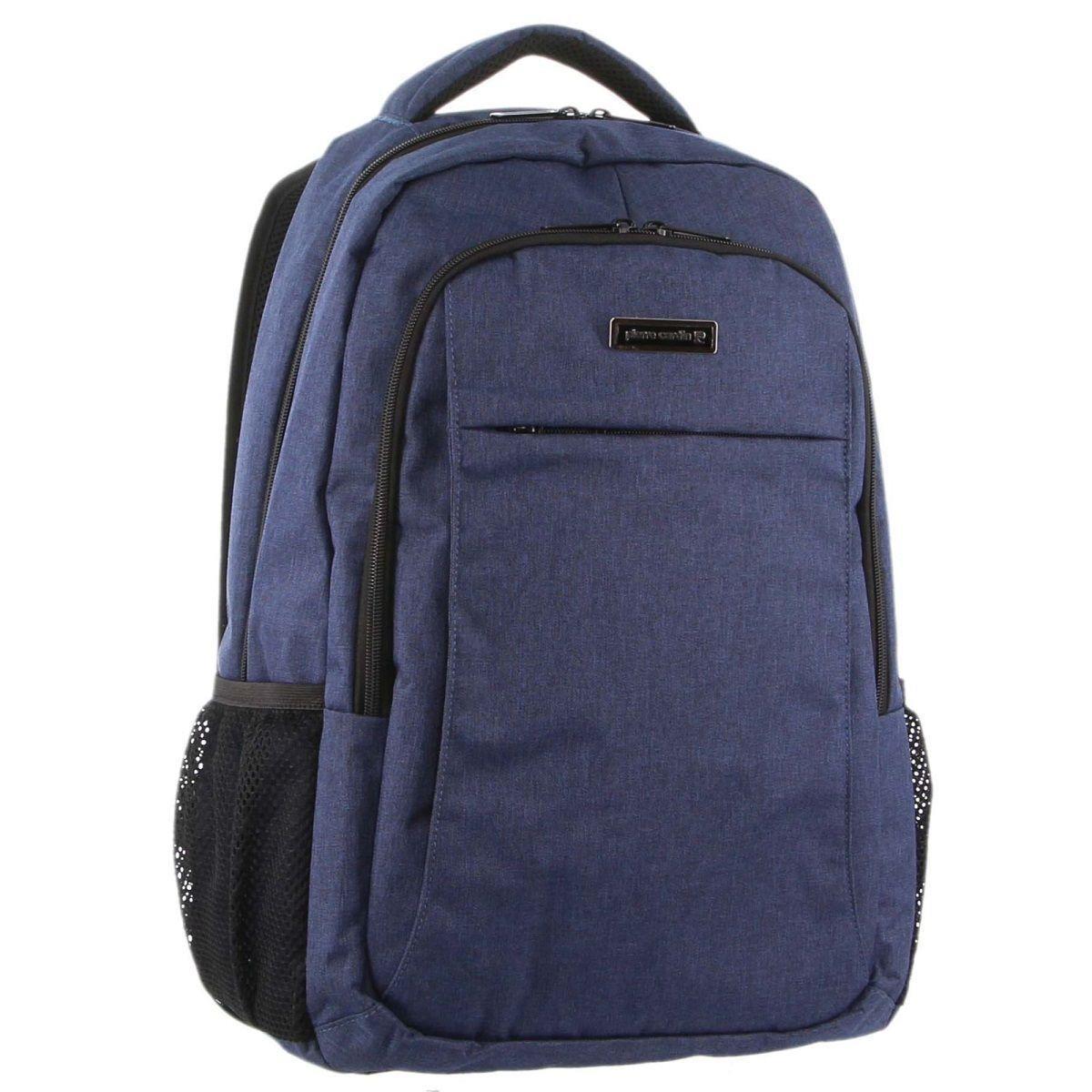 Pierre Cardin RFID Lightweight Backpack + USB Port-Blue