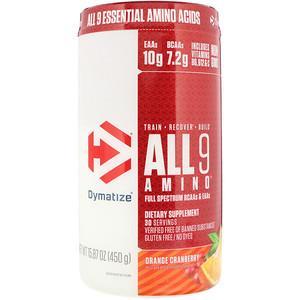 Dymatize Nutrition, All 9 Amino - Orange Cranberry