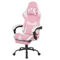 Advwin Gaming Chair Ergonomic Recliner Chair Pink