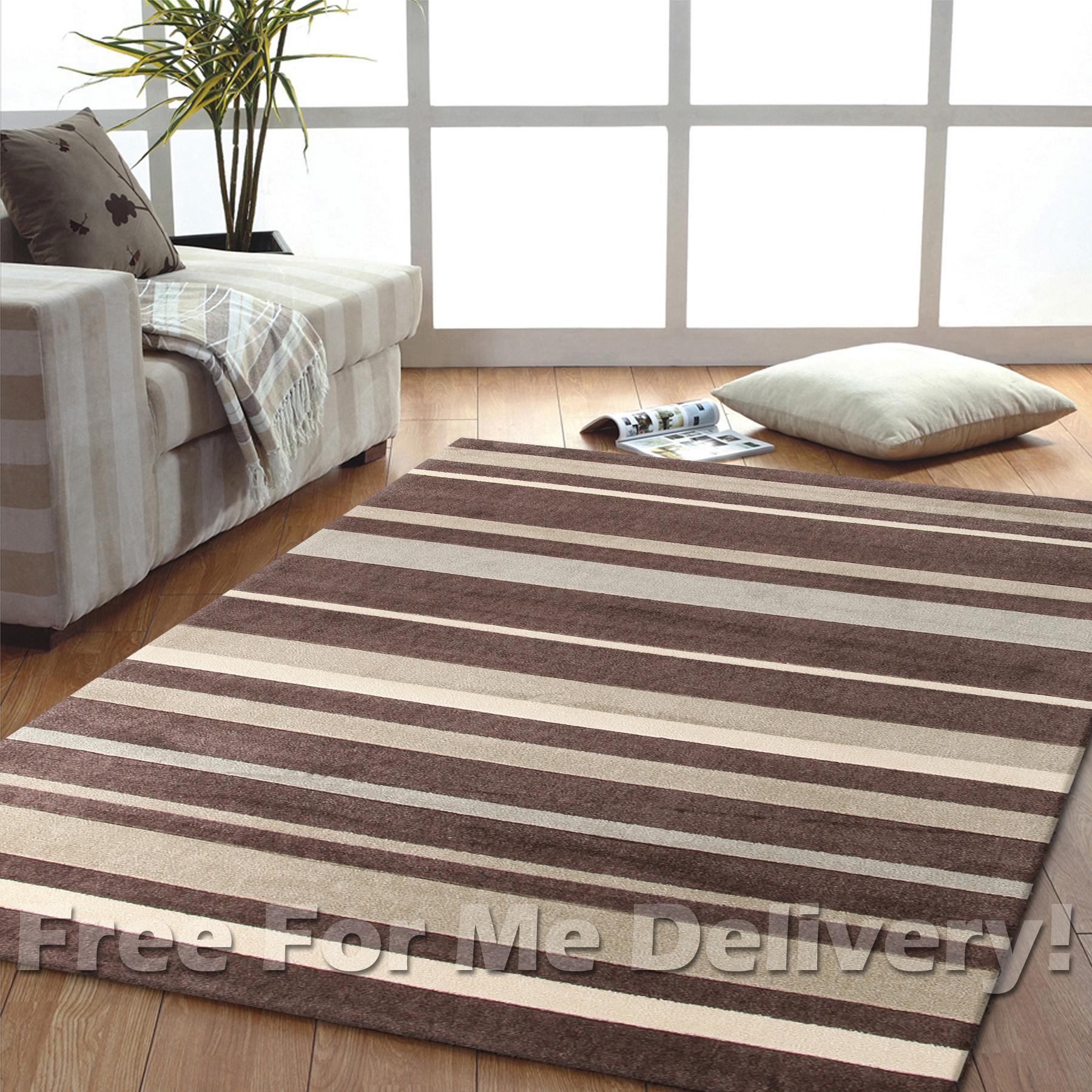 Urban Brown & Beige Designer Floor Rug (M) 150x220cm