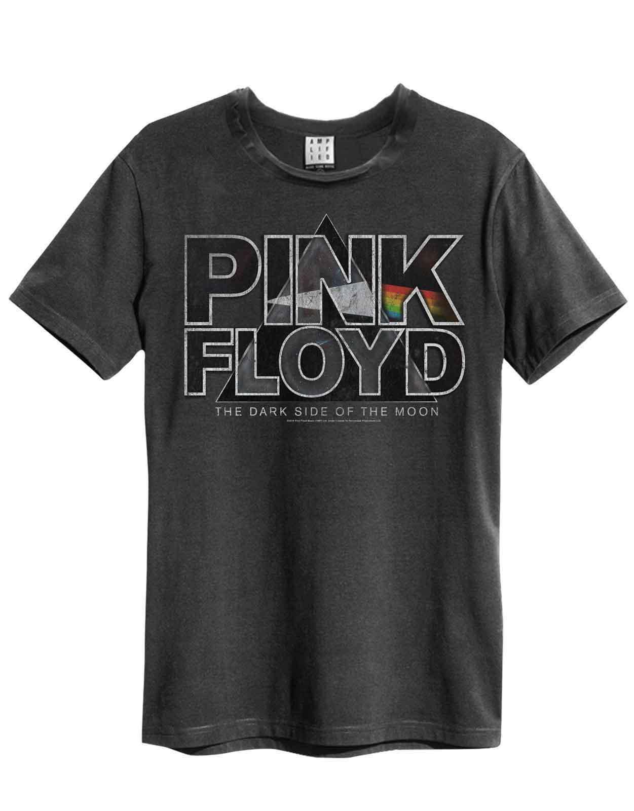 Pink Floyd T Shirt Space Pyramid new Official Unisex Amplified Vintage Charcoal