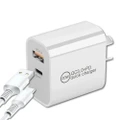 QC 3.0 20W PD Fast Charging Charger USB Type C Wall Adapter 2 Port AU Approved