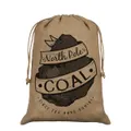 Grindstore North Pole Hessian Coal Santa Sack (Brown) (One Size)