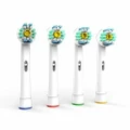 Pro White Oral B Compatible Electric Toothbrush Replacement Brush Heads x4pcs