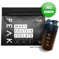 Peak Pure Whey Protein Isolate (Unflavoured) + Free Shaker