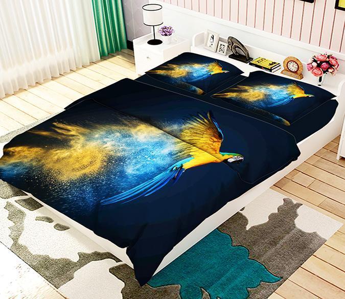 3D Flying Parrot 71 Bed Pillowcases Quilt Cover Set Bedding Set 3D Duvet cover Pillowcases