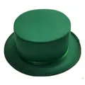 SATIN TOP HAT Costume Party Cap Fancy Dress Trilby Fedora One Size - Green