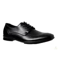 Grosby OLIVER Mens Black Shoes Formal Dress Work Lace Up Synthetic Leather - 6