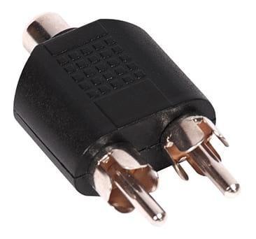 SWAMP Mono RCA Female to 2x RCA Male - Audio Adapter - Splitter / Combiner