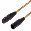 Balanced Tweed Microphone Cable - Black Plugs - 5m