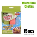 15pcs Microfibre Cleaning Cloths 30x30cm Microfibre Kitchen Wipe Duster Towel