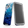For Samsung Galaxy S8+ Plus Case Armour Cover, Blue Mirror