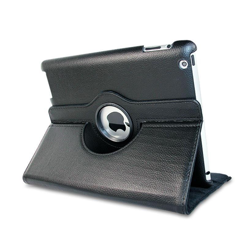 360 Rotate Leather Case Cover Apple iPad Air 2-Black
