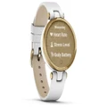 Garmin Lily Classic Gold w/ White Leather Fitness Watch 010-023
