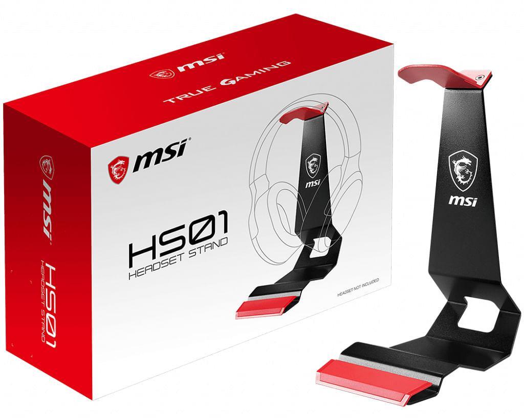 MSI HS01 Gaming Headset Stand Black with Red [HS01 HEADSET STAND]