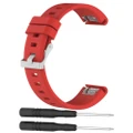 22mm Quick Release Silicone Watch Band For Garmin [Colour: Red]