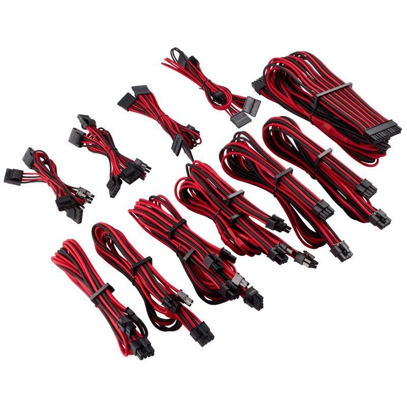 Corsair CP-8920226 Premium Individually Sleeved PSU Cables Pro Kit Type 4 Gen 4 Red/Black