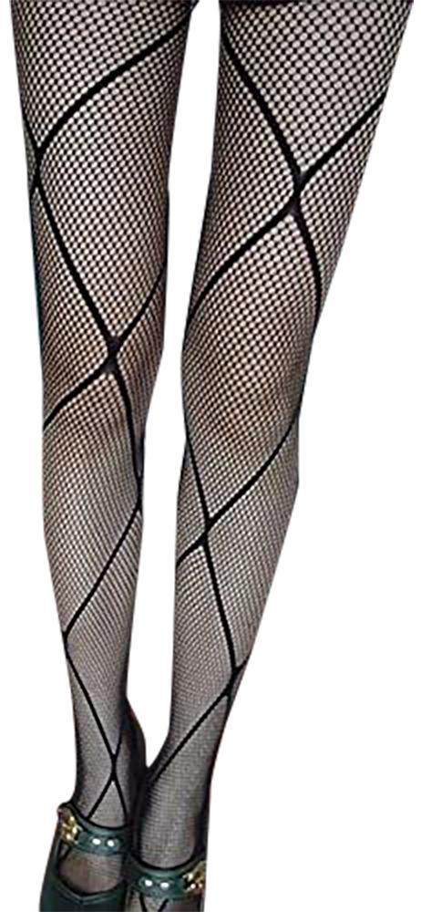 Womens Black Fishnet Pattern Stockings Pantyhose Tights - Many Styles