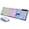 Gaming Keyboard and Set Rainbow Wired USB for PC Laptop