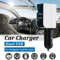 3.1A Dual USB Car Charger Adapter LED Display Fast Charging Cigarette Socket Lighter for Smart Phone