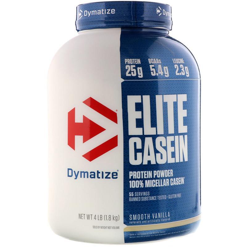 Dymatize Nutrition - Elite Casein - Smooth Vanilla Flavour - 1.8kg, 55 Servings