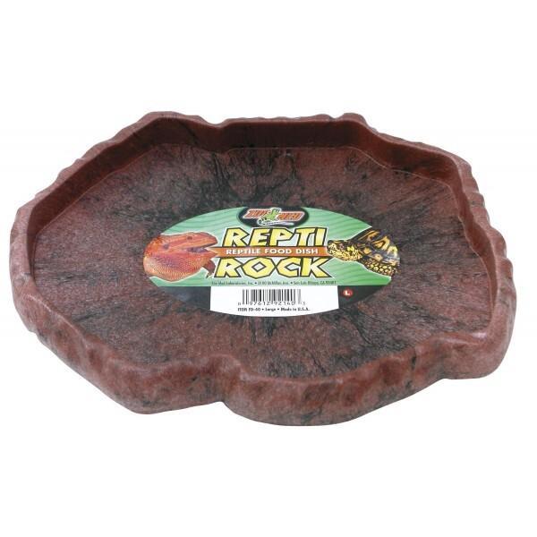 Repti Large Rock Reptile Food & Water Dish by Zoo Med