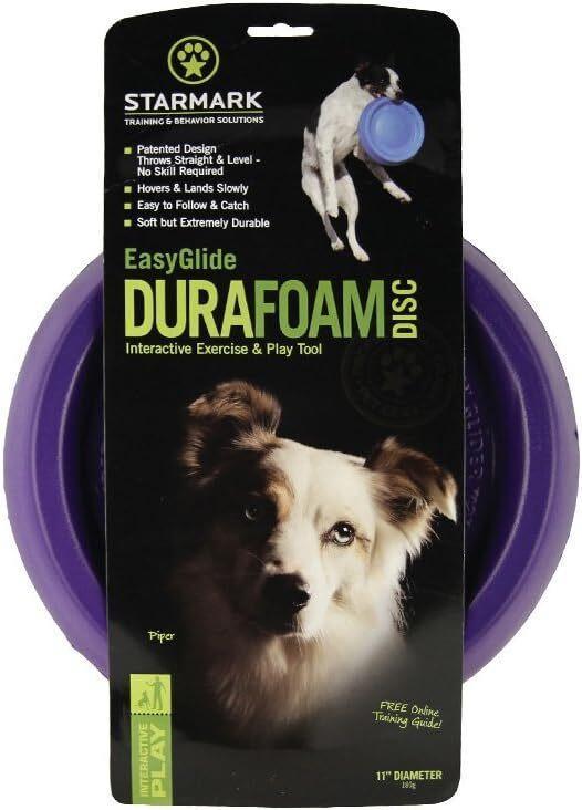 Starmark Durafoam Easy Glide Disc Flyer Frisbee Dog Toy - 28cm Diameter - Foam