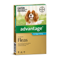 Advantage for Dogs 4-10 kgs - 4 Pack - Teal - Flea Control Treatment