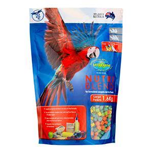 Vetafarm 1.6kg Large Nurtiblend Pellets for Parrots - Fruit Flavoured & Vet Made