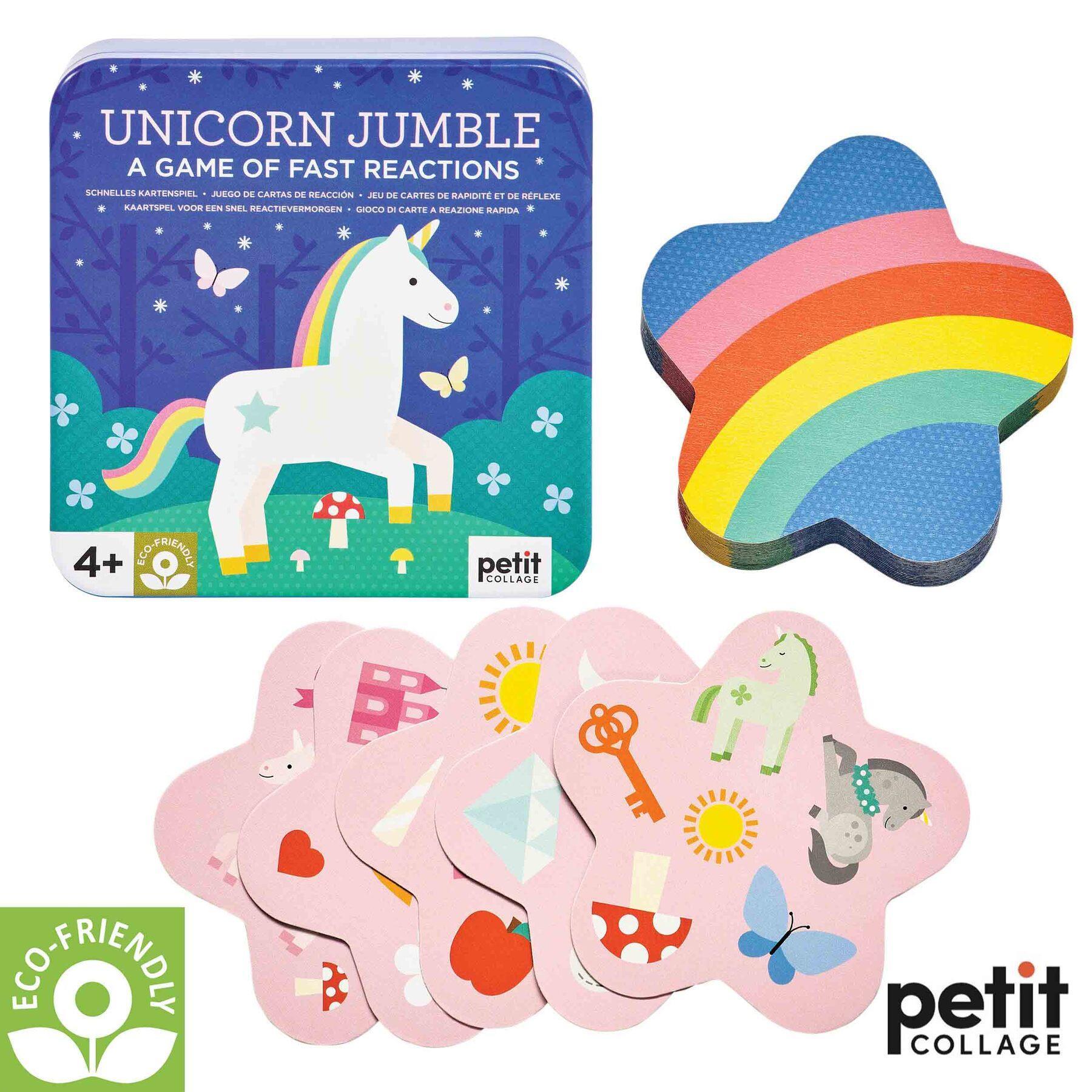 Petit Collage Unicorn Jumble - Two of a Kind Kids Card Game