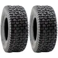 2x Ride on Mower Tyre 4 Ply Turf Saver 15 x 6.00 - 6" Commercial Tubeless Tire