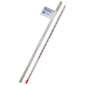 Livingstone Laboratory Thermometer, Red Spirit, -10 to 110degC, 1.0deg Division, Total Immersion, 300mm Length, Each