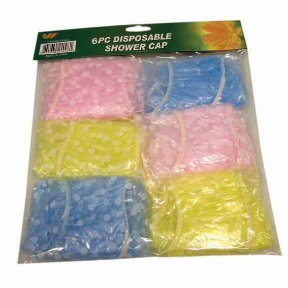 Livingstone Disposable Shower Cap, Recyclable Plastic, 6/Pack