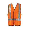 Livingstone High Visibility Safety Vest, Triple Extra Large, H Back Reflective Pattern, Orange, Day/Night Use, Each