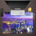 3D Urban River 207 Desk Mat, W90cmxH40cm(35''x18'')