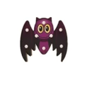 2 Pcs LED Halloween Bat Shape Night Light for Home Tabletop Decoration Purple bat