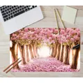3D Cherry Blossoms 094 Desk Mat, W60cmxH30cm(24''x12'')