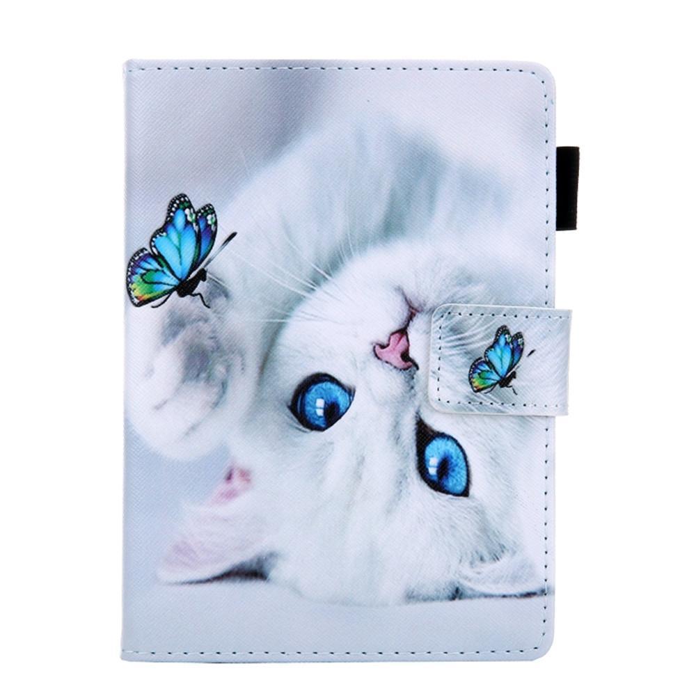 Universal 3D Pattern Horizontal Flip Leather Case with Holder & Card Slot & Wallet for Amazon Kindle Paperwhite 4(Cat)