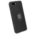 2 Pcs PC + TPU Shockproof Protective Case for OPPO R11s, with Magnetic Ring Holder (Black)