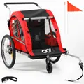 CyclingDeal Foldable Bicycle Bike Baby Children Kids Trailer and Stroller Jogger for 1-2 Kids