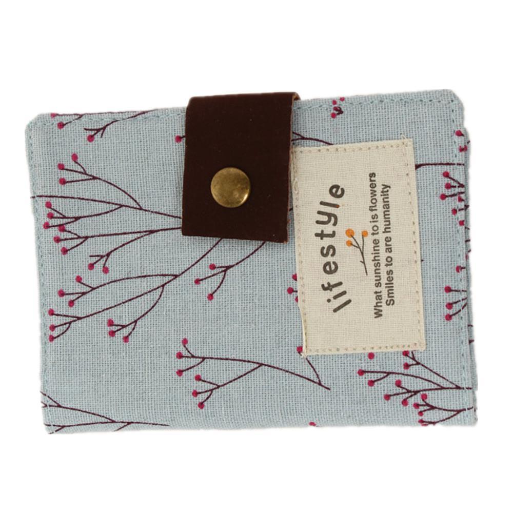 4 Pcs New Floral Canvas Ladies Card Package Creative Cloth Credit Card Holder Business Card Holder Women's Cardholders Bag