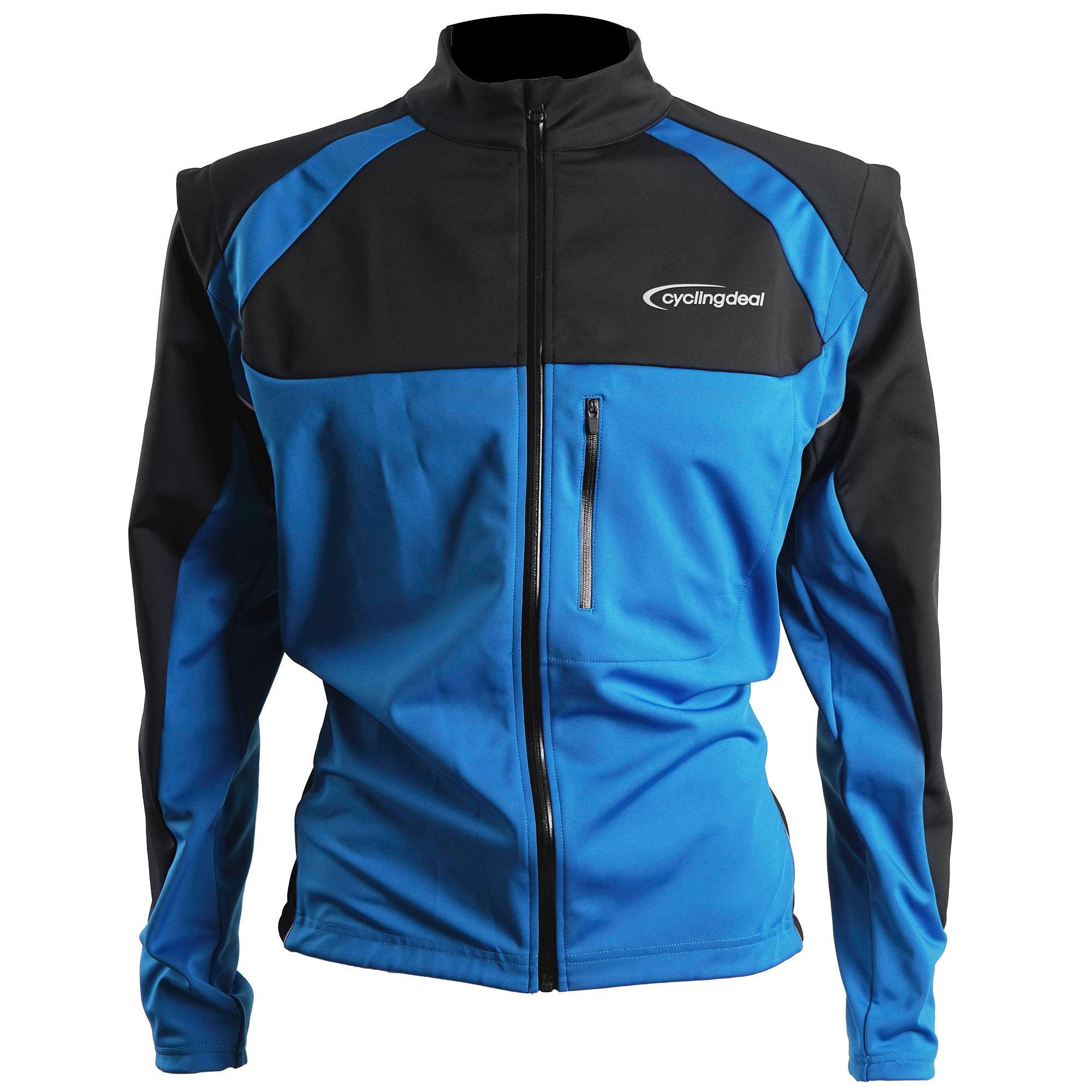 Cycling Bicycle Bike Jersey Wind Rain Jacket Vest Blue 2XL
