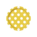 Dots Yellow Paper Plates 17cm 8 Pack